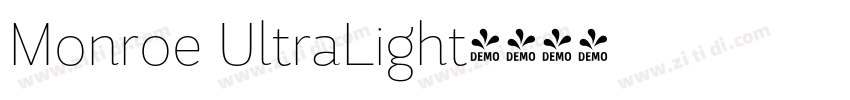 Monroe UltraLight字体转换